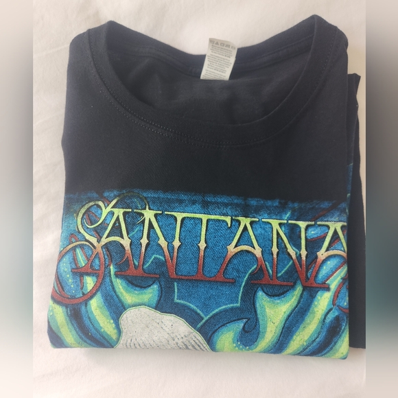 Santana 2022 Miraculous Supernatural Tour Concert Graphic T-Shirt Mens Large - Picture 11 of 11